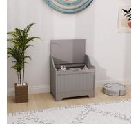 Homcom Storage Trunk With Safety Hinge For Living Room, 56.5Cm, Grey