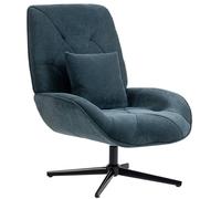Homcom Swivel Accent Chair, Chenille Armchair With Lumbar Pillow, Dark Green