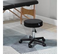 Homcom Swivel Salon Stool Adjustable Beauty Facial Tattoo Spa Chair Seat In Black Black