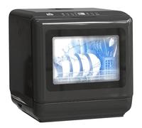HOMCOM Tabletop Dishwasher Built-in 6L Water Tank 4 Place Settings Black