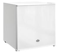 HOMCOM Tabletop Mini Freezer with 35 Litre Capacity, Small Lockable Freezer with Reversible Door, Two Keys, Adjustable Temperature and Removable Wire Shelf for Bedrooms, Home Office, White
