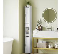 Homcom Tall Bathroom Storage Cabinet Slim Bathroom Cabinet With Drawer White White One Size