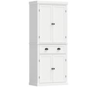 HOMCOM Tall Kitchen Cupboard, 183cm Freestanding Storage Cabinet with Drawer