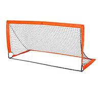 HOMCOM Tenoroon Mesh Outdoor Folding Football Goal Orange
