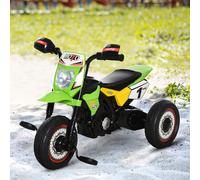 HOMCOM Toddler Pedal Tricycle Ride-On Learning Music Lights 18-36 Months in Green HOMCOM Green