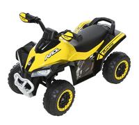 Homcom Toddler Ride On Cars Kids Motorbike Walker Foot To Floor Yellowithblack