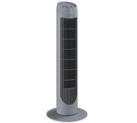HOMCOM Tower Fan for Bedroom Cooling, 75cm Electric 70° Oscillating with 3 Speed Settings, Standing Floor Fan, Grey