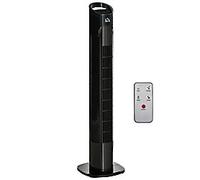 HOMCOM Tower Fan Non Height Adjustable 50 W ABS (Acrylonitrile Butadiene Styrene) Black 20 x 20 x 78.5 cm