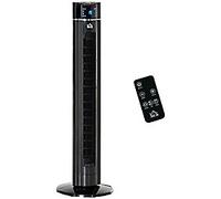 HOMCOM Tower Fan Non Height Adjustable 60 W ABS (Acrylonitrile Butadiene Styrene) Black 32 x 32 x 106.8 cm