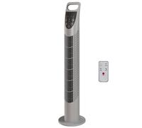 HOMCOM Tower Fan Oscillating 3 Speeds 3 Winds 40W w/ RC Timer Quiet - Grey