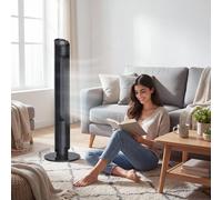 Homcom Tower Fan Wifi App Control 101.8 Cm In Black Black