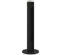 HOMCOM Tower Fan with WiFi App Control, Standing Floor Fan with 3 Speed 4 Modes, 12 Hour Timer and Night Light Black