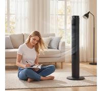 HOMCOM Tower Fan with WiFi Control 116 cm in Black HOMCOM Black