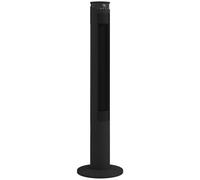 HOMCOM Tower Fan with WiFi Control Standing Floor Fan with Remote Control 116 cm Black