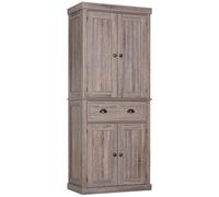 Homcom Traditional Colonial Freestanding Kitchen Cupboard