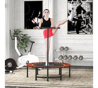 HOMCOM Trampoline Outdoor Bouncer Jumper 3-Level Adjustable Handle in Orange HOMCOM Orange