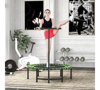 HOMCOM Trampoline Outdoor Bouncer Jumper Adjustable Handle, Green