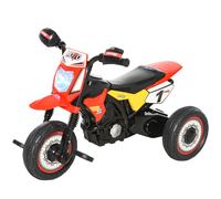 HOMCOM Trike for Kids Tricycle Music & Lights 18-36 51H x 71L x 40W cm, Red