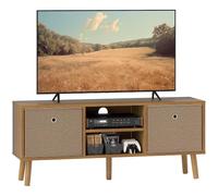 Homcom Modern Tv Cabinet Stand W/ Shelves & Drawers, Bedroom In Brown Brown One Size