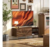 HOMCOM TV Stand Cabinet 130cm TV Unit w/ Adjustable Shelves for Living Room - Brown