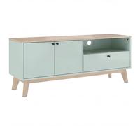HOMCOM TV Stand Cabinet for Television up to 36 Inch, Modern TV Unit with 2 Doors, Entertainment Center with Adjustable Shelf