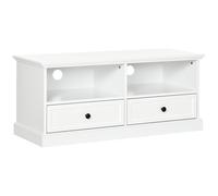 HOMCOM TV Stand with Drawers Shelves and Cable Management, for 45" TVs, White