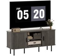 HOMCOM TV Unit for Living Room, TV Stand, Rustic Brown, Brown