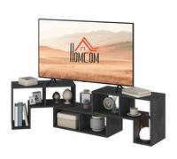 Homcom Tv Unit For Tvs Up To 75 Inches, Free Combination Tv Stand, Black