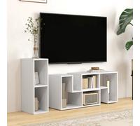 Homcom Tv Unit For Tvs Up To 75 Inches, Free Combination Tv Stand, White