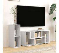 HOMCOM TV Unit for TVs up to 75 Inches, Free Combination TV Stand, White, White