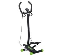 HOMCOM Twister Stepper Machine with Resistance Bands LCD Display | Step Machine, Handlebar, Steppers, Home Gym Office