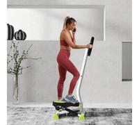 Homcom Twister Stepper Step Machine W/ Lcd Screen In White White One Size
