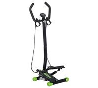 HOMCOM Twister Stepper, Step Machine w/Resistance Bands, LCD Display and Handlebar, Steppers for Exercise Workout Home Gym Office