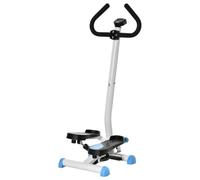 HOMCOM Twister Stepper w Adjustable Resistance LCD Screen Handlebars | Step Machine, Aerobic Exercise Workout Machine, Exercise Equipment