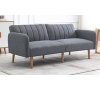 HomCom Two Seater Sofa Bed with Adjustable Backrest