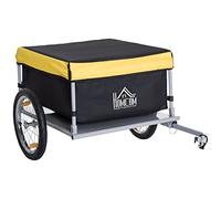 Steel Frame Bike Cargo Trailer Storage Cart Yellow