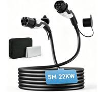 HOMCOM Type 2 EV Charging Cable, 22kW, 32A, Mode 3, 3-Phase, 10m