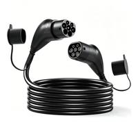 HOMCOM Type 2 EV Charging Cable, 7kW, 32A, Mode 3, 1-Phase, 10m Type 2 to Type 2 EV Extension Cable for EVs, PHEVs