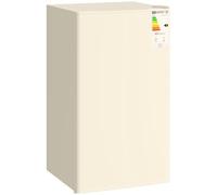 HOMCOM 91L Freestanding Under Counter Fridge Beige, Yellow