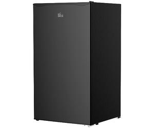 HOMCOM Under Counter Fridge, 91L Small Fridge with Chiller Box, Removable Shelf, Reversible Door, Adjustable Legs, Mini Refrigerator, Black