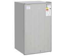 HOMCOM Under Counter Fridge, 91L Small Fridge with Lock, Chiller Box, Removable Shelf, Reversible Door, Adjustable Legs, Mini Refrigerator, Grey