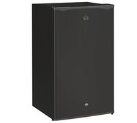HOMCOM Under Counter Fridge, 91L Small Fridge with Lock, Chiller Box, Removable Shelf, Reversible Door, Adjustable Legs, Mini Refrigerator, Black