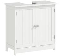 HOMCOM Basin Vanity Cabinet - White, White
