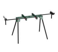 HOMCOM Universal Mitre Saw Stand Adjustable Rollers Support Arms Green | Portable Miter Saw Stand, Folding Legs, Heavy-Duty Height-Adjustable Pull-Out Work Piece Supports, Max Load 150kg
