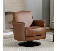 HOMCOM Upholstered PU Leather Armchair for Living Room - Contemporary - 1 - PU leather, foam, multi-layered board