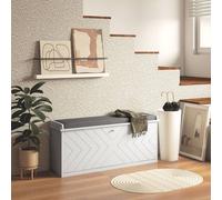 HOMCOM Shoe Bench With Flip Drawer, 10 Pairs, White, White