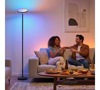 HOMCOM Uplighter Floor Lamp with Tuya App & Music Sync for Bedroom, Black | Size: Large HOMCOM Black Large