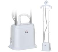 Homcom Upright Garment Clothes Steamer With 1.7L Water Tank In White White