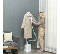 Homcom Upright Garment Clothes Steamer With 1.7L Water Tank In White White