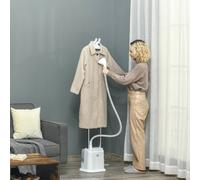Homcom Upright Garment Clothes Steamer With 1.7L Water Tank In White White
